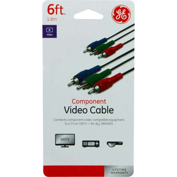 GE 6 ft. Component Video Cable